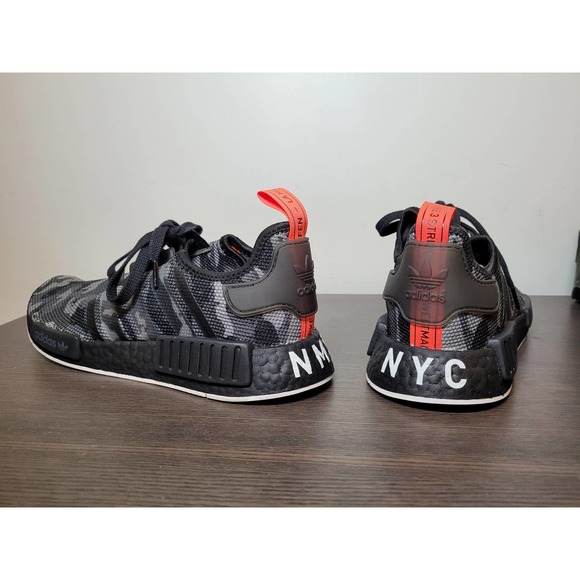 Men Adidas NMD NYC Camo Black Red G28414